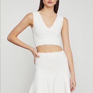 ⛔️ Fanella Cropped Tank in Ivory